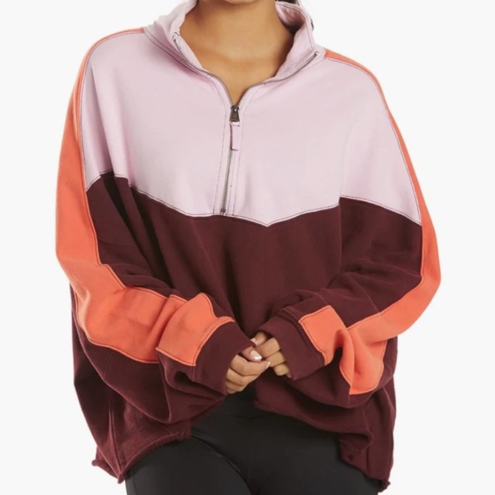 Free people split second half sweater S